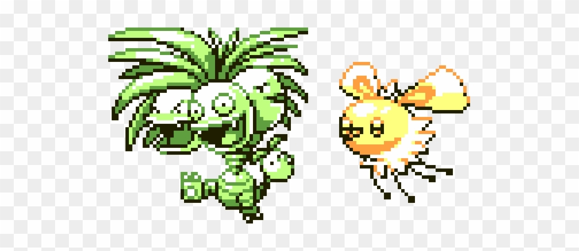 Pokemon Pokemon Sun And Moon Exeggutor Cutiefly Pixel - Game Boy #421533