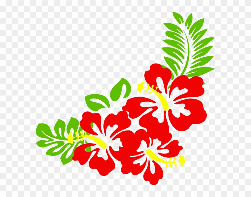 Hibiscus - Clip Art Hawaiian Flowers #421664