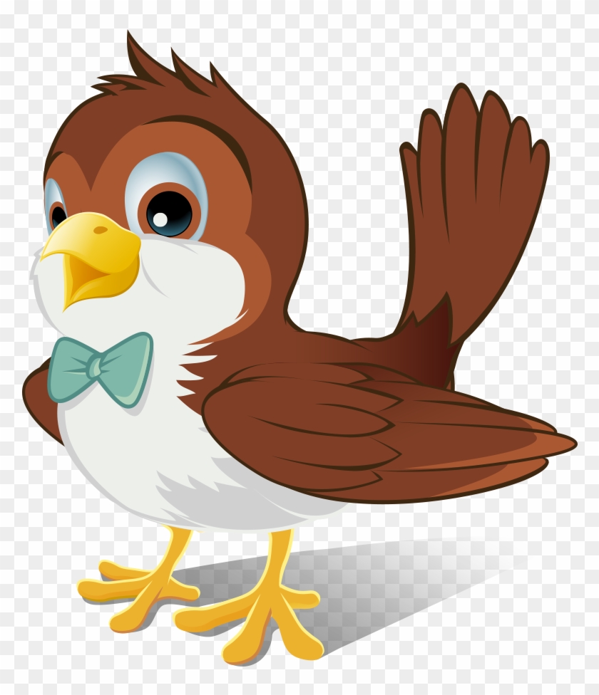 Pre - Sparrow Bird Cartoon Png #421755