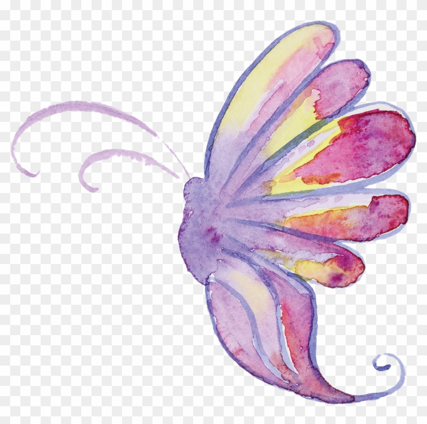 Watercolor Butterfly Png #421780