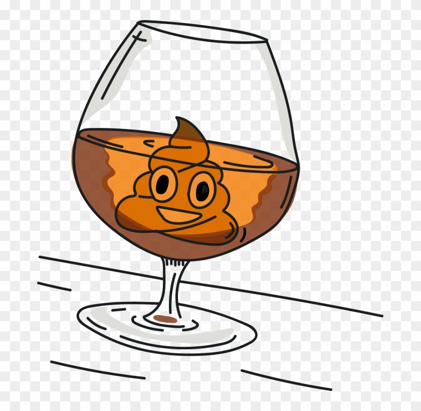 Sparrow Droppings In Brandy - Wine Glass #421797