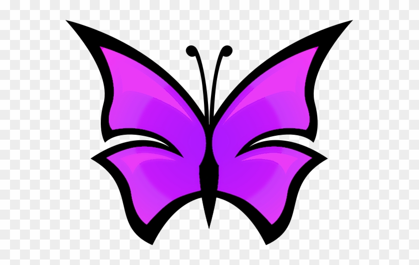 Animals1 - Violet Butterfly Clip Art #421827