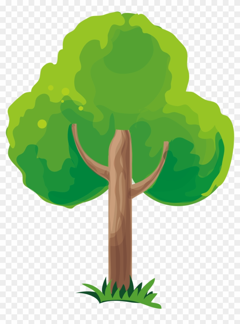 Png Trees Vector Material - Transparent Tree Vector Png #421916