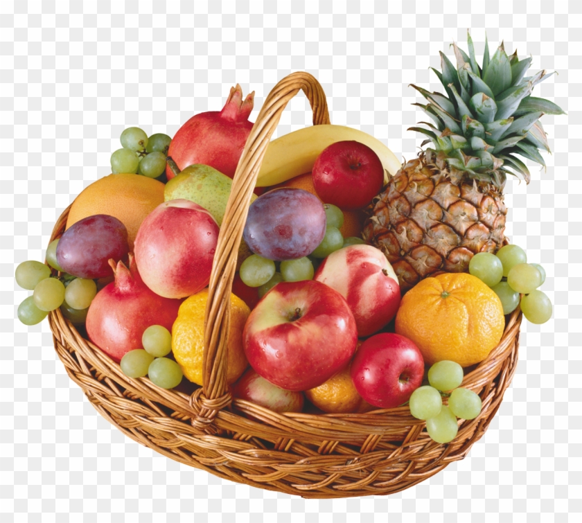 Fruit And Vegetables Basket Png - Stickalz Llc Full Color Fruit Basket Full Color Decal, #421936