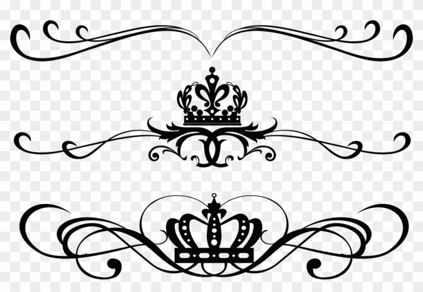 Drawing Tattoo Idea Ornament Sketch - Lower Back Crown Tattoos #422014