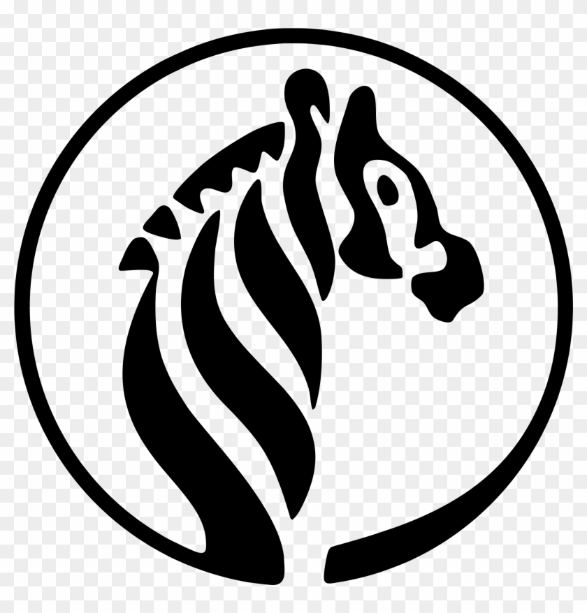 Zebra Logo Black And White - Zebra Vector #422048