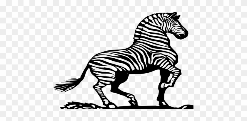 Tiger Clip Art Zebra - Zebra Black And White #422064