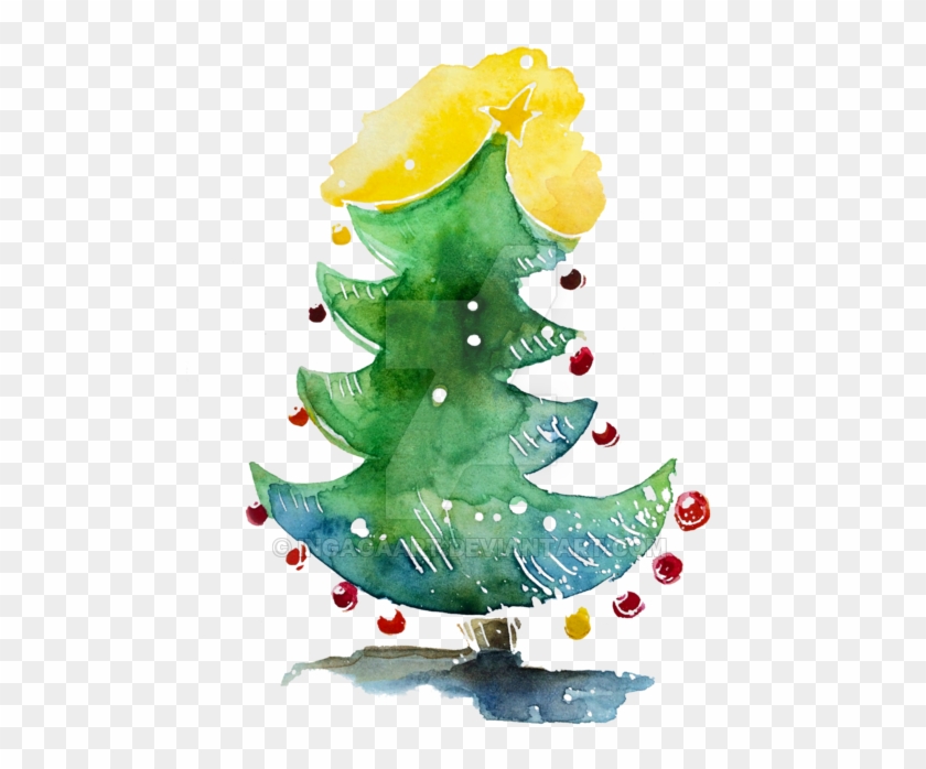 Christmas Tree Illustration Digital Download Print - Christmas Tree #422081