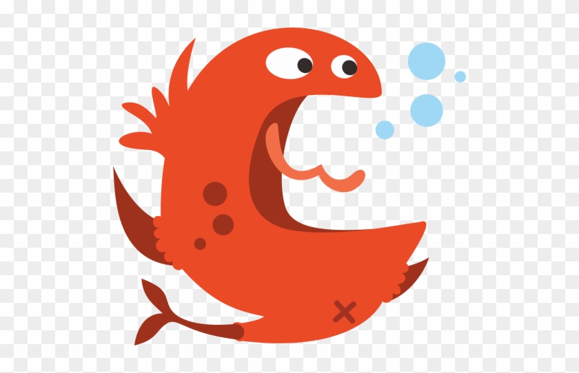 Print Logo Single Fish, Print Icon - Icon #422113