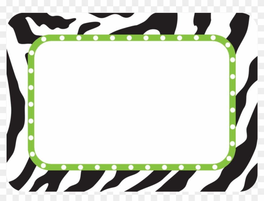 Tcr5173 Zebra Name Tags/labels Image - Zebra Name Tag #422134