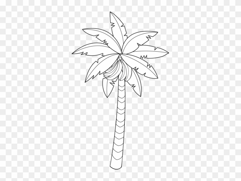 Banana Tree Clipart - Banana Tree Drawing Easy #422322