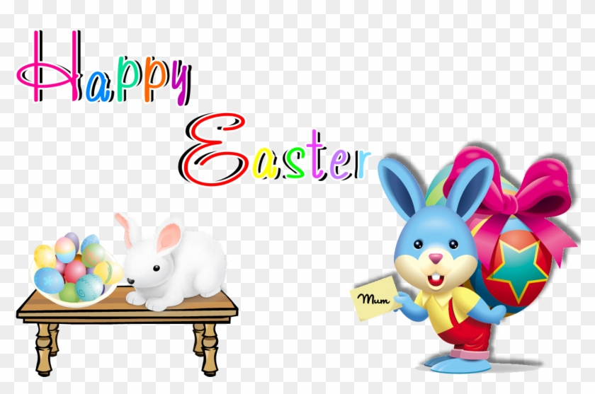 Happy Easter Transparent Png - Cute Easter Bunny #422420