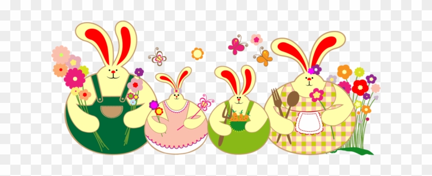 Easter Family Clipart - Easter Bunny Family Clipart #422430