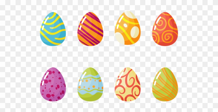 Easter Eggs Icons Vector - Easter Eggs Icons Vector #422431