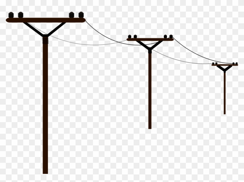 Utility Pole Clip Art - Power Lines Clip Art #422543