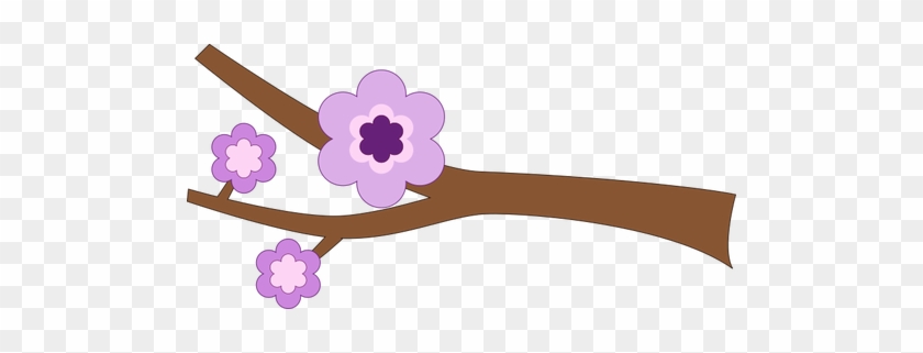 Una Rama - Branch With Flowers Clipart #422704