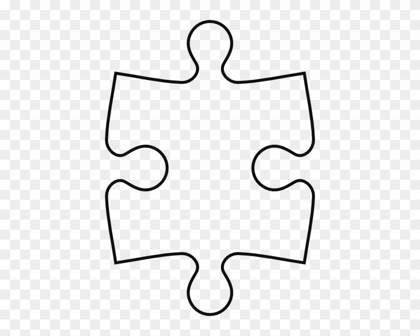 Outline Of Puzzle Pieces - Puzzle Piece Outline #422792