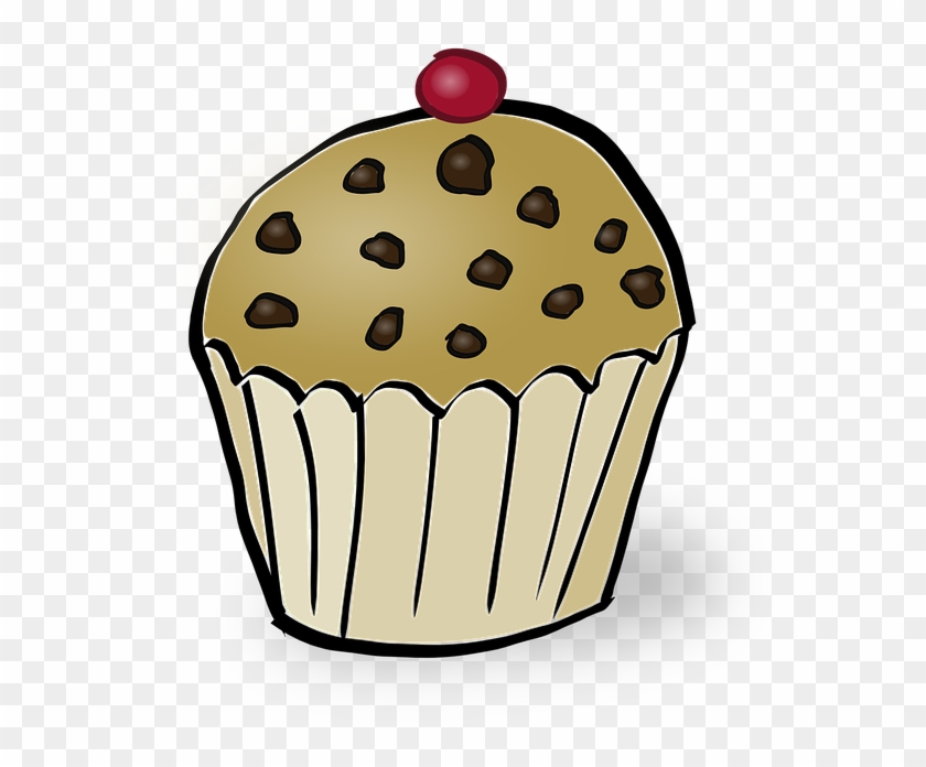 Paris Food Cliparts 7, Buy Clip Art - Choc Chip Muffin Clipart #422850