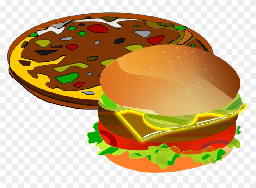 Food Illustrations 13, Buy Clip Art - Free Clip Art Pizza And Burgers #422858