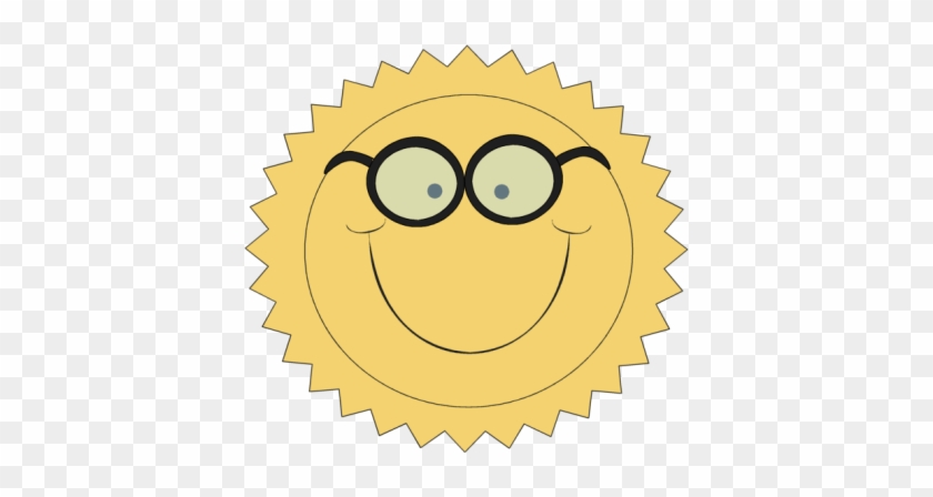 Sun Wearing Glasses Clip Art - Insignia Numero 1 #422908