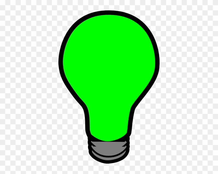 Green Light Bulb Clipart #423007