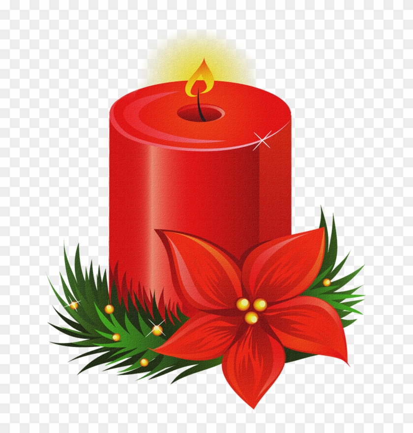 Mis Laminas Para Decoupage - Clip Art Christmas Candle #423096