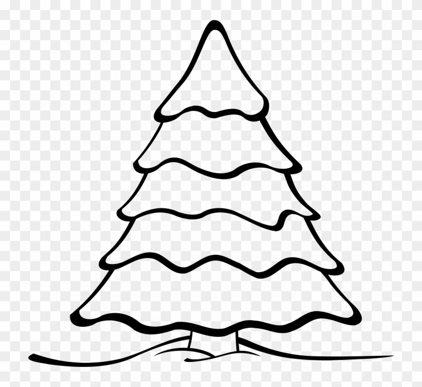 Leafless Tree Outline Printable Clip Art Bare Trunk - Christmas Tree Coloring Pages #423099