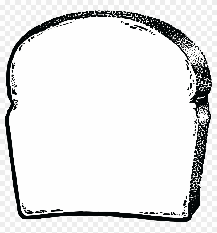 Free Clipart Of Bread - Black And White Bread Png Image Vector #423206
