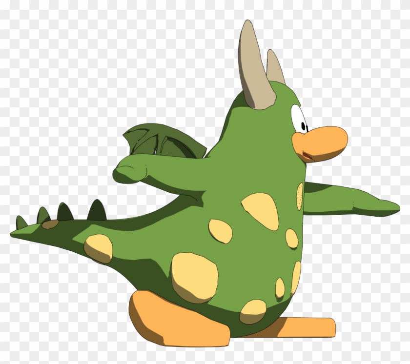 Monster - Club Penguin Green Dragon Costume #423212