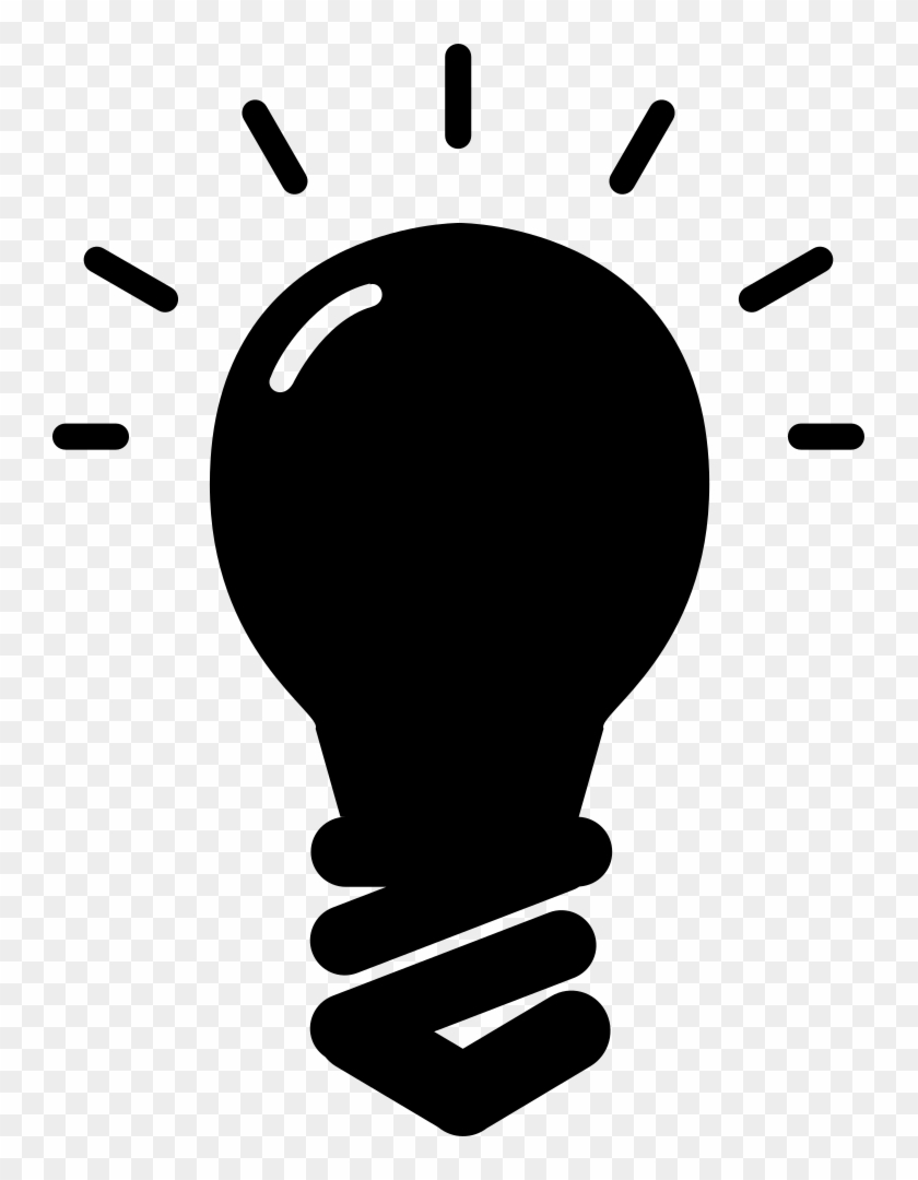 On Free Light Bulb Icon 2 - Light Bulb Silhouette Png #423246