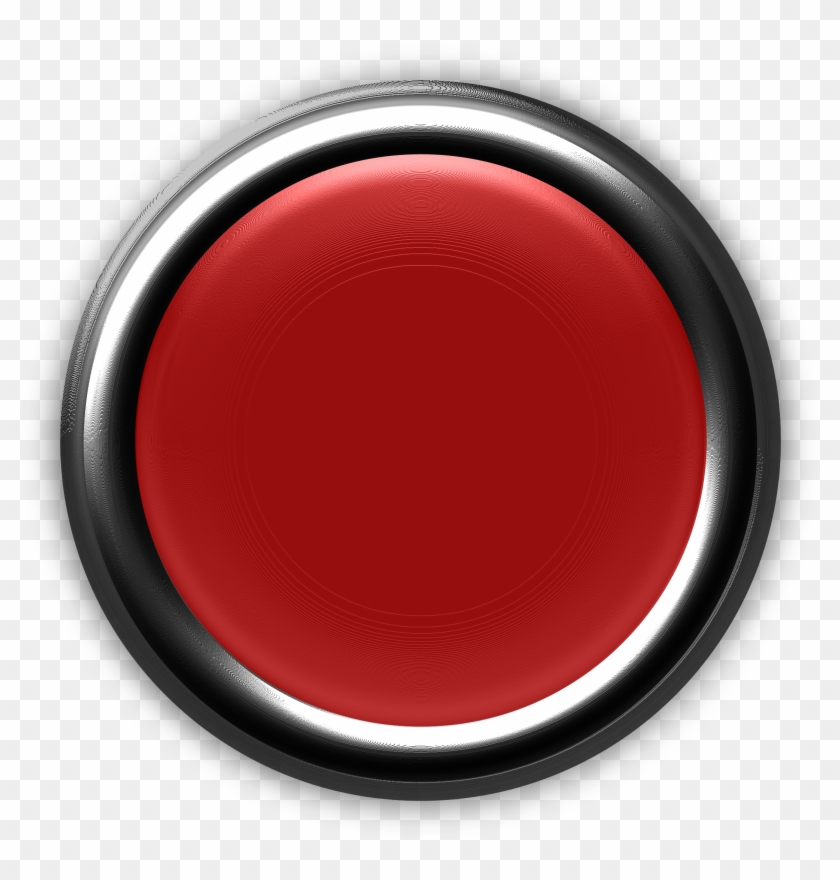 Button With Internal Light Turned Off - Red Button Icon Png - Free  Transparent Png Clipart Images Download