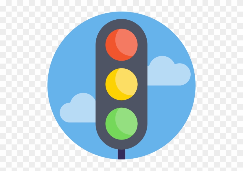 Rounded, Traffic, Lights Icon - Traffic Light Icon Png #423312