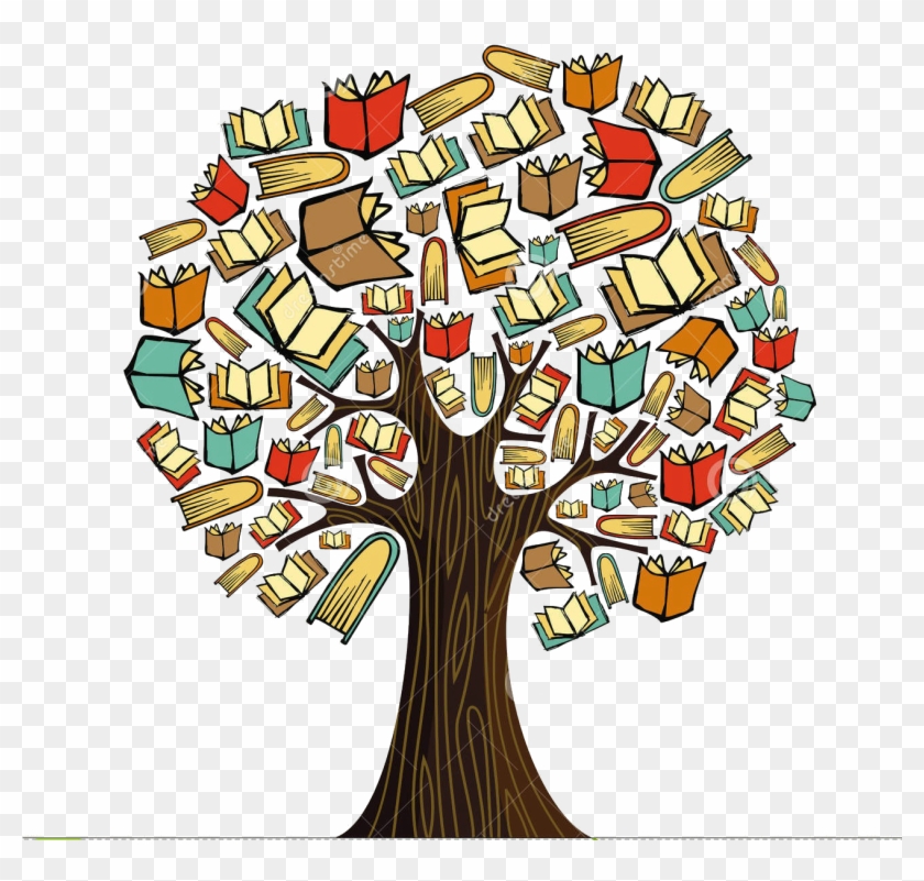 A Primavera É Uma De Nossas Estações Favoritas Do Ano - Art Print: Cienpies' Education Concept Tree With Books, #423449