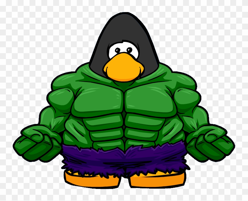 Hulk Bodysuit From A Player Card - Club Penguin #423555