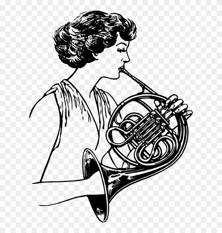 Medium Image - French Horn Clip Art #423607