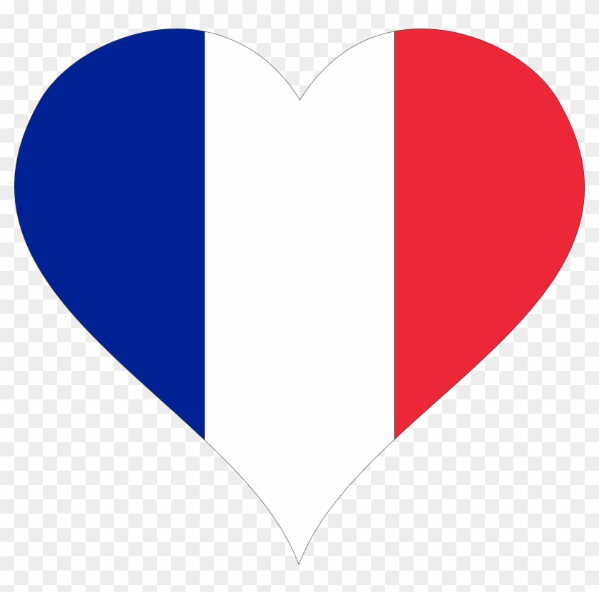 Big Image - Frankreich Flagge Herz #423631