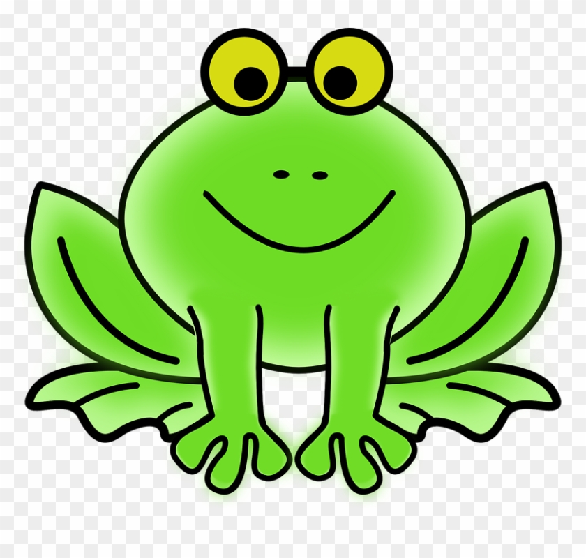 Cartoon Frog On Lily Pad - Orange Frog Clip Art #423714