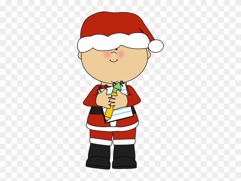Boy Santa Christmas List - Santa Boy Clipart #423755