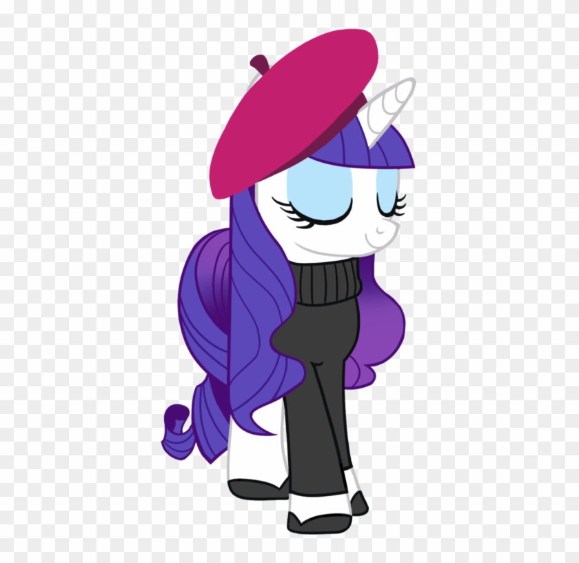 Beret That Is Currently An Extremely Bright Red And - Rarity Mlp Outfits #423804