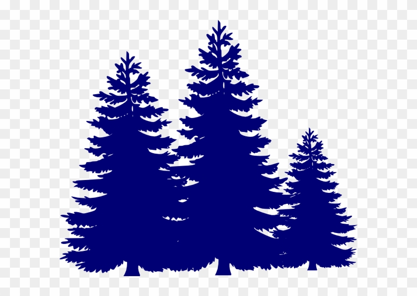 Pine Trees Clip Art - Evergreen Tree Clipart Black And White #423806