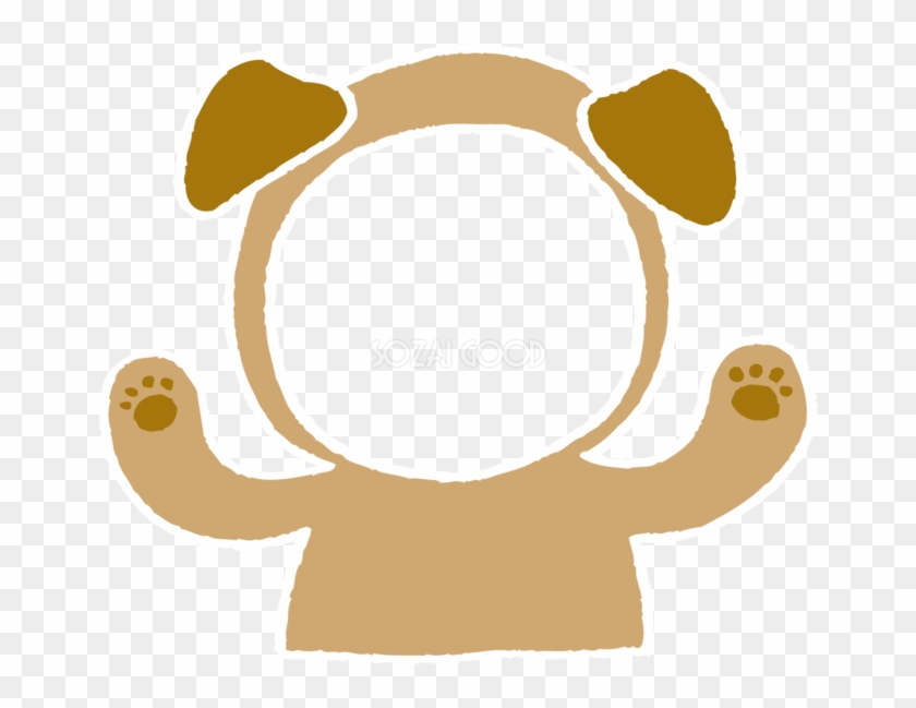 写真フレームと戌の着ぐるみ かわいい無料イラスト 年賀状 犬 着ぐるみ イラスト Free Transparent Png Clipart Images Download