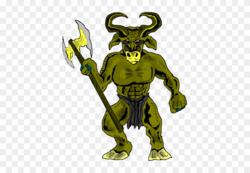 Hijau Banteng Binatang - Greek Mythical Creatures Clipart #424216