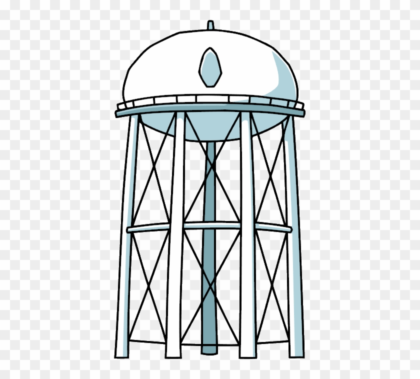 Water Tower - Water Tower Clip Art #424230