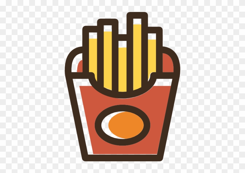 French Fries Free Icon - French Fries Logo Png #424294