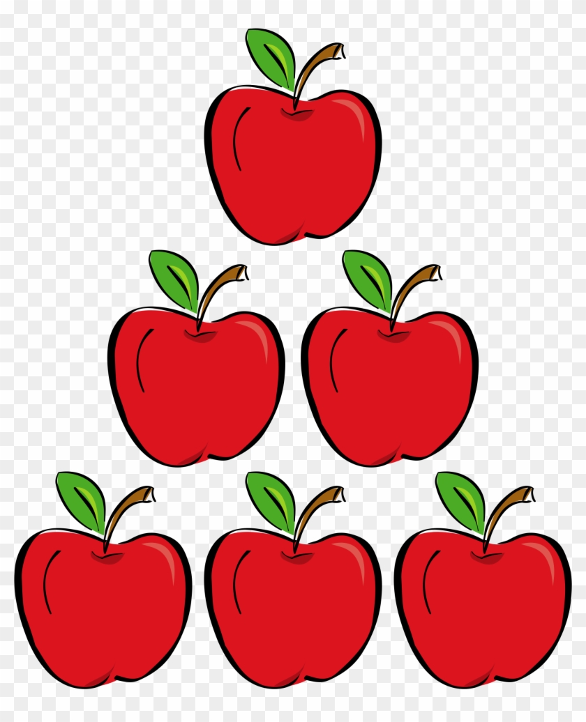 File - Three Apples - Svg - Wikimedia Commons - Appels Tellen #424295