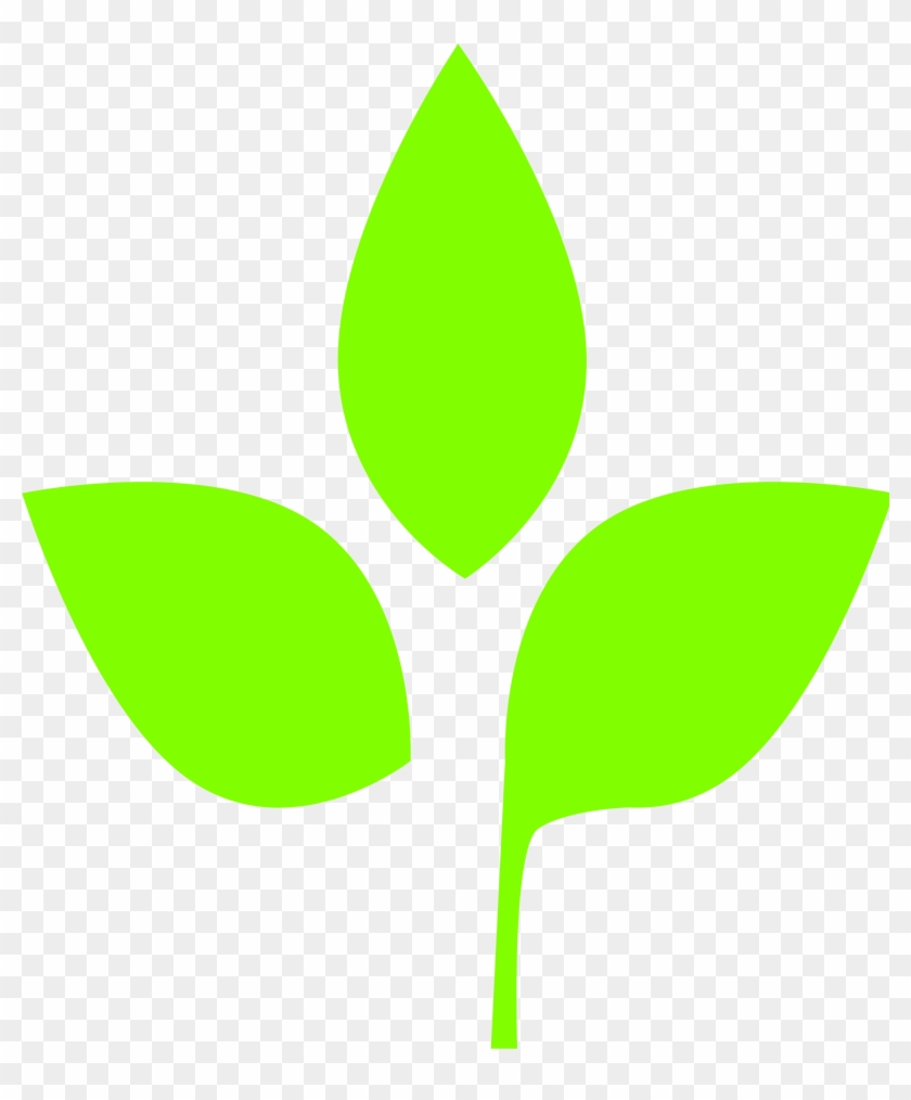Open - 3 Leaves Vector Png #424346