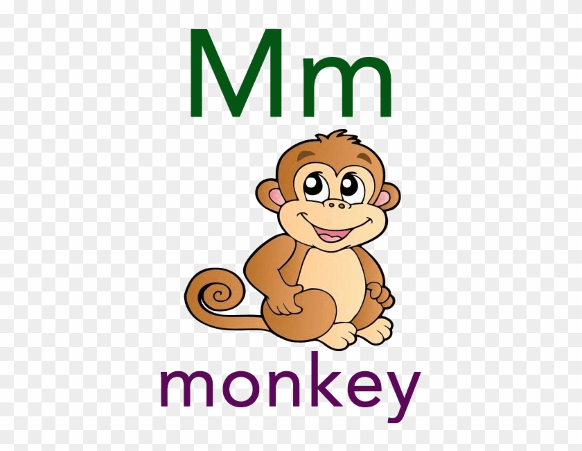 Baby Abc Flashcard - Baby Monkey Clip Art #424363