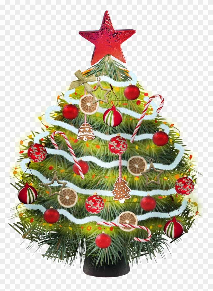 Christmas Tree Clipart Colorful - Arbol Navidad Png #424432