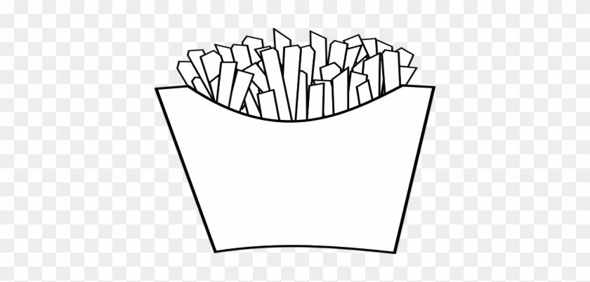 Coloring Trend Thumbnail Size Bacon French Fries Line - French Fries Clip Art #424465