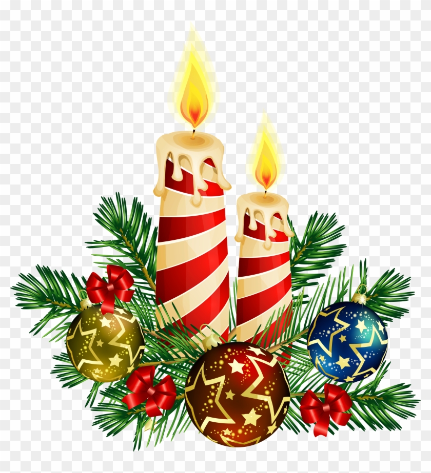 Christmas - Christmas Candle Clipart #424522